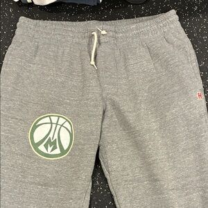 Gray Sweatpants with Bucks Logo
